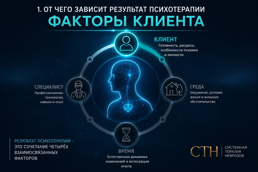 Від чого залежить результат психотерапії? Фактори, пов’язані з клієнтом