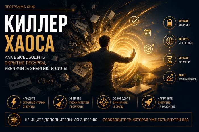 Киллер Хаоса - как высвободить скрытые ресурсы, увеличить энергию и силы