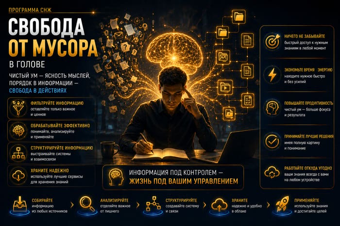Свобода от мусора в голове - переход в режим гениальности