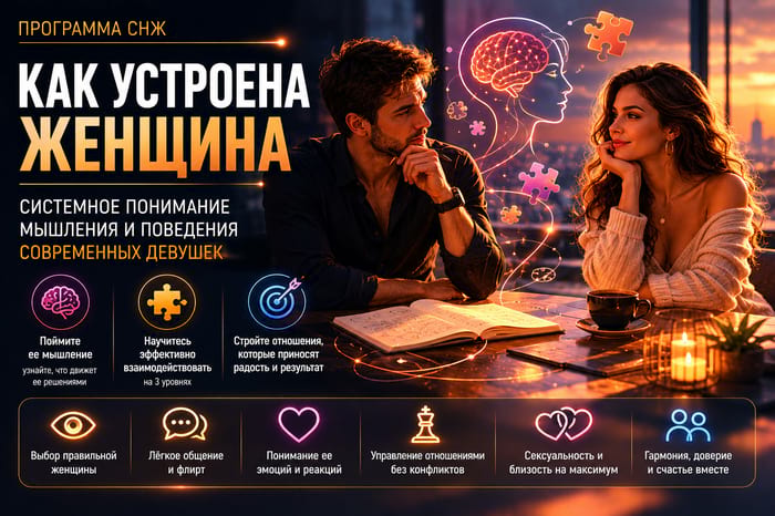 Как устроена женщина - системное понимание мышления и поведения современных девушек