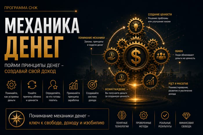 Механіка грошей - системні знання про те, як працюють гроші в реальному світі