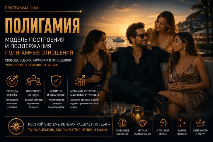 Полигамия - модель построения и поддержания полигамных отношений