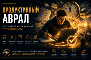 Продуктивний аврал - досягнення максимальної результативності за одиницю часу