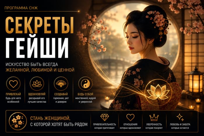 Секреты гейши - искусство быть всегда желанной, любимой и ценной