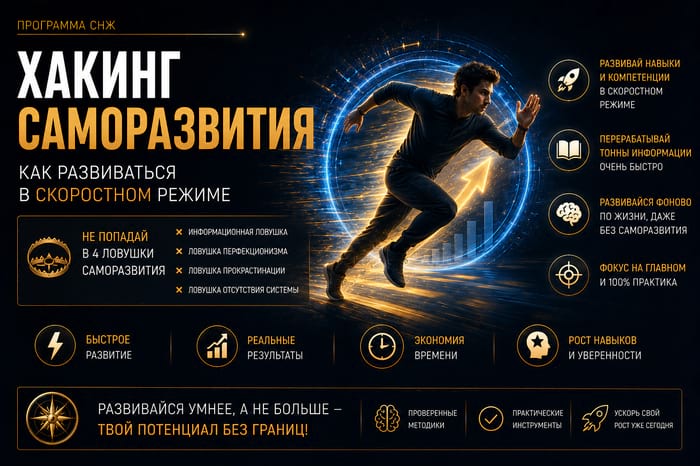 Хакинг саморазвития - как развиваться в скоростном режиме