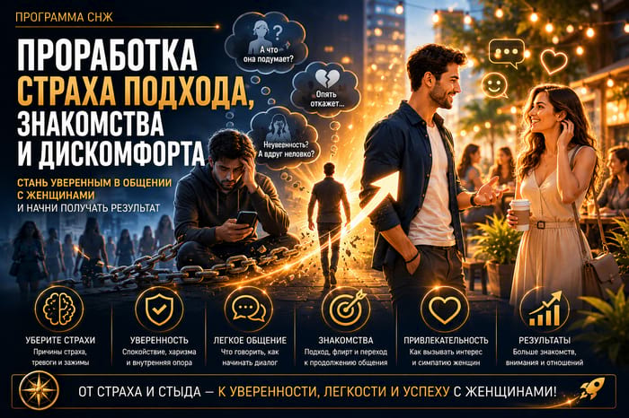 Проработка страха подхода, знакомства и дискомфорта при общении