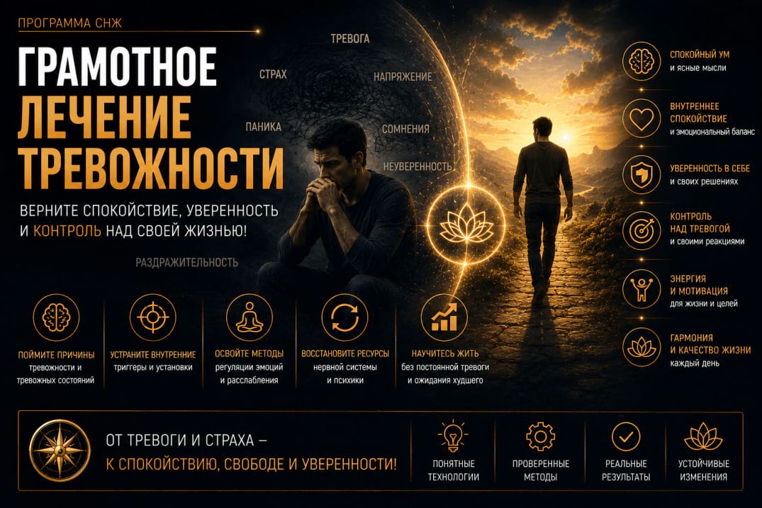 как убрать тревогу и беспокойство