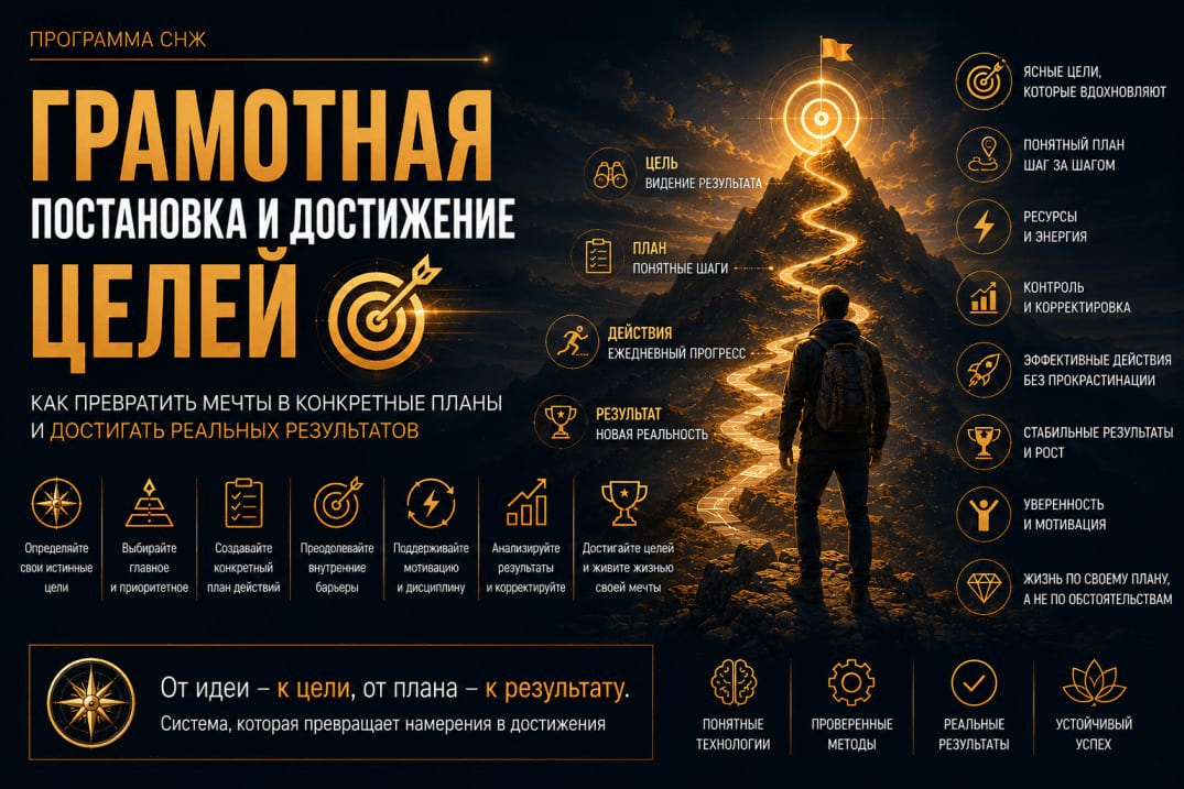 Как правильно ставить и достигать целей