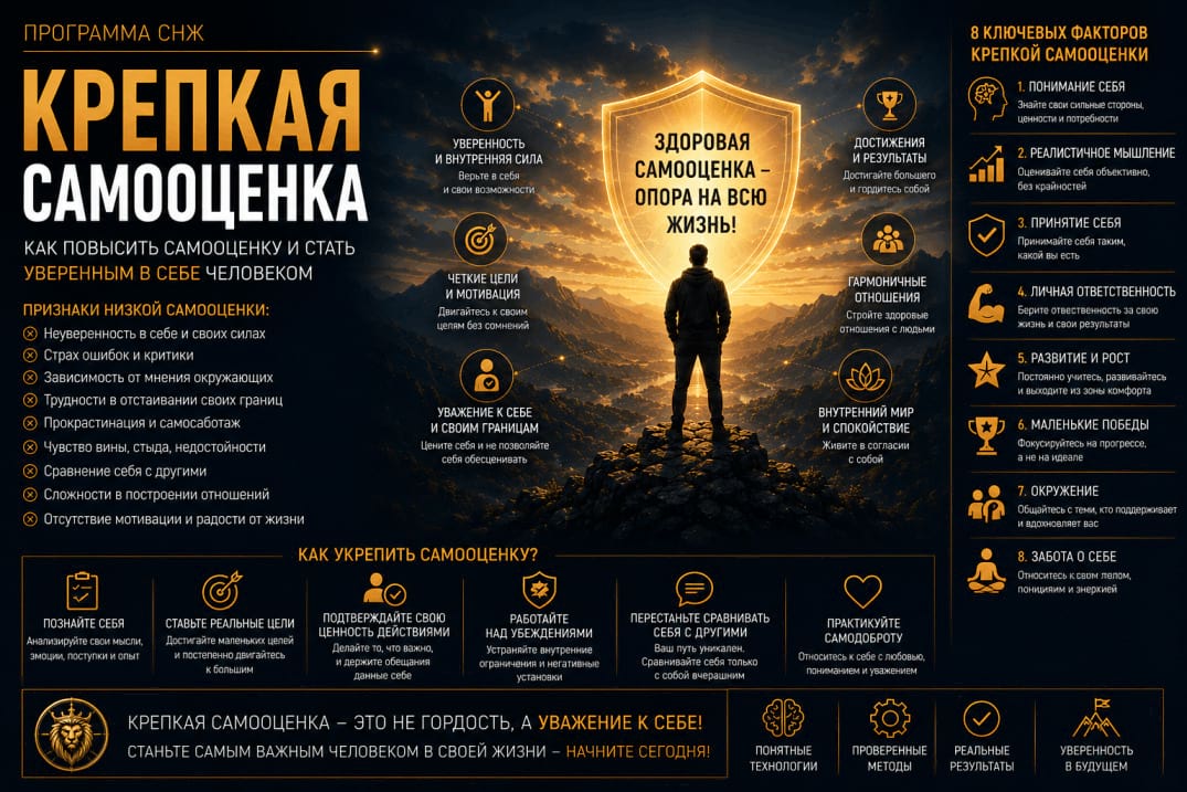 Как укрепить самооценку, рабочие способы